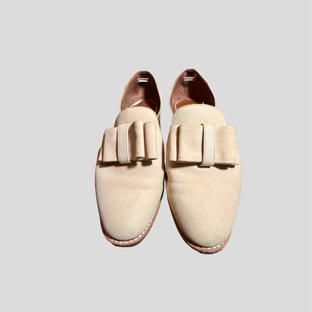 Jeffrey Campbell size 8.5 open case tan suede flat  slip on